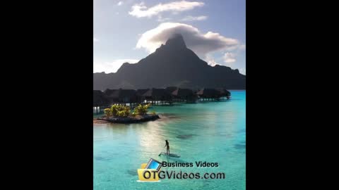 View French Bora Bora-Polinesia #2 view hotel/mountain