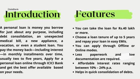 Everything about Personal loan