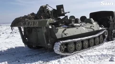Ukrainian Military hardware seized and handed over to Pro-Russian separatists