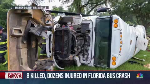 8 dead after bus carrying farm workers in Florida hit by truck