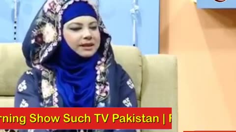 Rj Haya Khan Guest in Morning Show Part 02 Such TV Pakistan