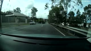 Car Turns and Nearly Hits Another