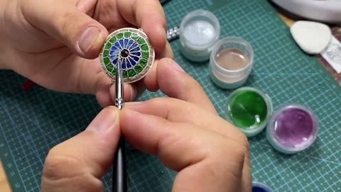 The full process of making a high-temperature transparent enamel church dome, part 6.