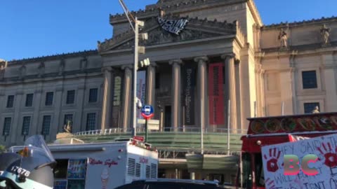 Police arrest 34 people at the Brooklyn Museum after protesters occupy building