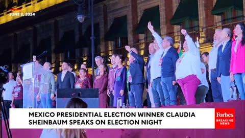 Mexico Presidential Election Winner Claudia Sheinbaum Speaks On Election Night