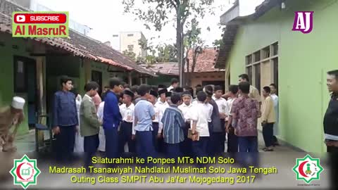 Silaturahmi ke Ponpes MTs NDM Solo Madrasah Tsanawiyah Nahdlatul Muslimat Solo Jawa Tengah Outing Cl