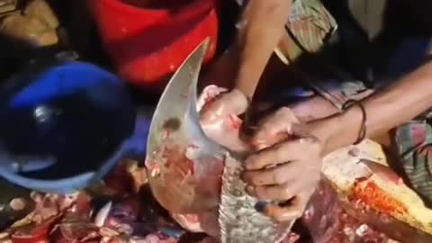 Fish Cutting Skills Very Hard.