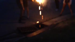 Teens let off fireworks unexpectedly