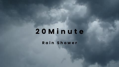 20 Minutes of Relaxing Rain Sounds for Sleep & Meditation