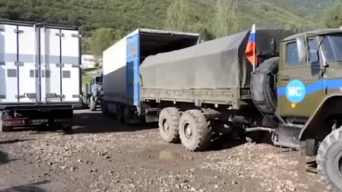 Military personnel of the Russian peacekeeping contingent delivered 12 tons of humanitarian cargo