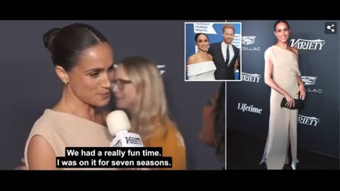 Meghan attends Variety's Power of Women's gala solo and salutes her old show 'Suits' for its