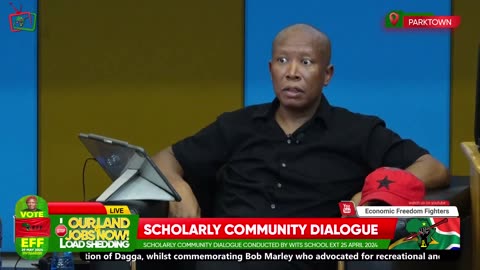 President Julius Malema in dialogue with Scholarly community at WITS.