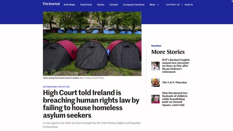 High Court told Ireland is breaching human rights law by failing to house homeless asylum seekers