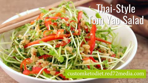 Easy Keto Diet Recipe Thai-Style Tom Yao Salad