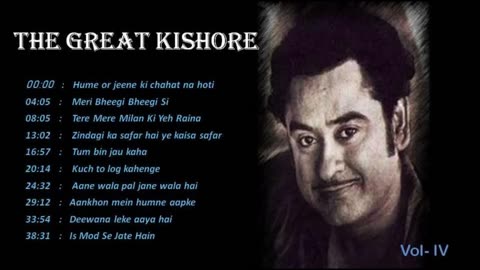 Kishore Kumar Hit Songs -- Vol-IV