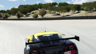 Corvette C7.R GTE V8 Sound at Laguna Seca | Assetto Corsa | Logitech G25