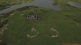 Drone Captures WWII Lookout Tower On Top Of Doon Hill In Ireland