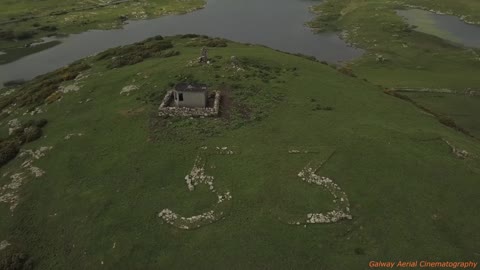 Drone Captures WWII Lookout Tower On Top Of Doon Hill In Ireland