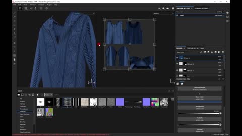 Carefully teach you to make a plush knitted jacket with SubstancePainter