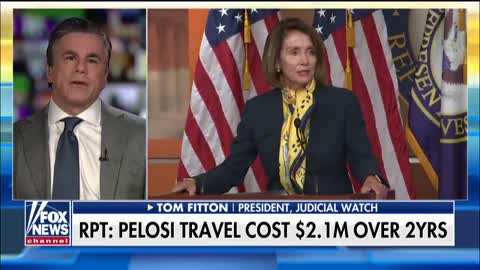 Tom Fitton speaks on Nancy Pelosi using military jets for travel