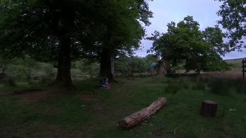 Nightlapse. GoPro. Riverside wildcamping