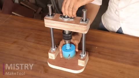 Making A Drill Guide || Perfect Straight Hole Drill Stand