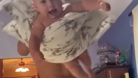 Cute baby flying 😍