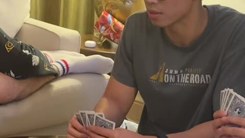 Sleeping Card Game Prank