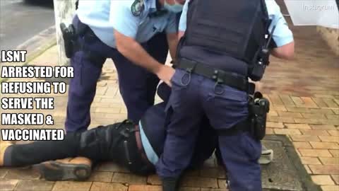 SHOP OWNER ARRESTED Vaccinated Not Welcome NSW