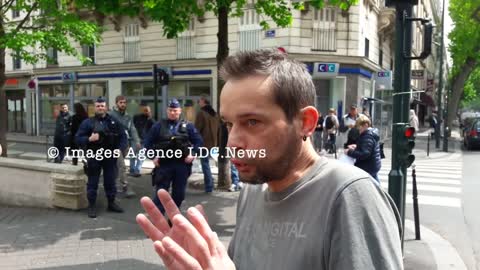 Un riverain excédé par la prière de rue. Clichy-La-Garennes/France - 5 mai 2017