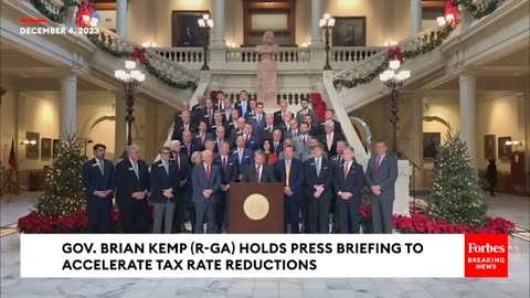 Georgia Gov. Brian Kemp Trashes 'Bidenomics' While Promoting New Tax Reduction