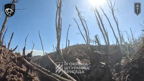 harkiv direction 3rd brigade of UA clearing RU trenches with fpv drones and infantry