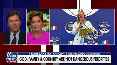 Kari Lake Joins Tucker Carlson Italy Elects First Populist Female Prime Minister
