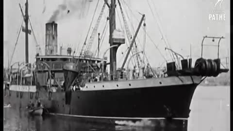 Titanic Real Footage- Leaving Belfast for Disaster (1911-1912) - British Pathé