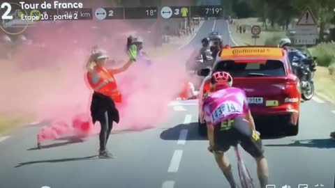 Eco Activists Smoke BombTour de France