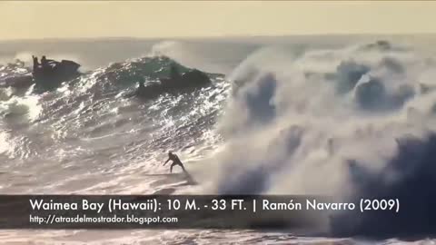 Some of the biggest waves ever surfed