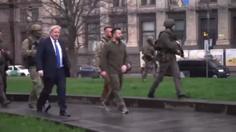 Prime Minister Johnson went to Kiev to support resistance to Russia's invasion.