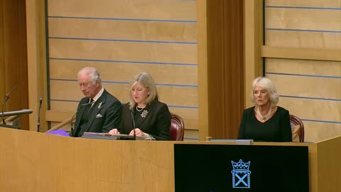 Britain's King Charles attends Scottish parliament session paying respects to Queen Elizabeth