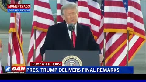 President Trump delivers final day in office remarks January 20th 2021