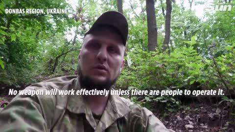 Ukrainian soldiers fire US supplied M777 howitzer at Russian positions on Donbas frontline