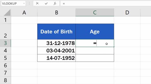 How to Calculate Age Using a Date of Birth in Excel (The Easy Way)