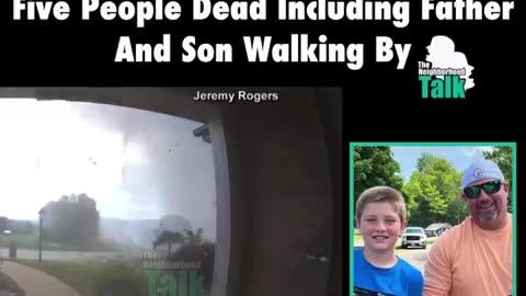 Doorbell Footage Captures Explosion That Left Five People Dead Induding Father And Son Walking By