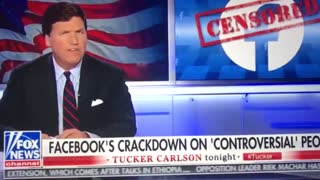 Tucker Carlson responds to FB banning conservatives