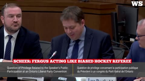 SCHEER: Fergus acting like biased hockey referee...