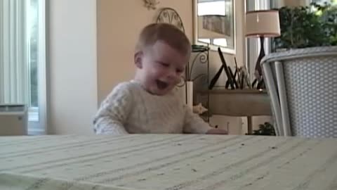 Baby Laughing tickle spider take two