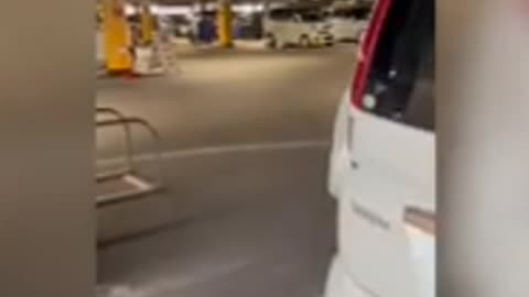 Japan - earthquake 7.6 magnitude. This video filmed in a parking lot shows how violent the quake was