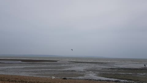 Kite surfers at Tichfield Haven