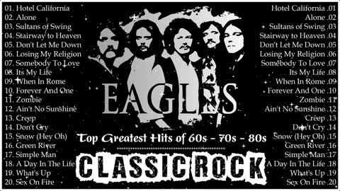 Classic Rock Top famous classic rock songs of 60s 70s 80s Best classic rock of all time