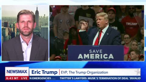 Eric Trump provides a heartfelt message about the American people and the support for his father.