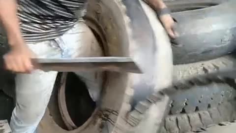 How to recycle car wheels